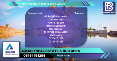 Commercial Plot for Sale in Bahria Town, Lahore - (BP-77274)
