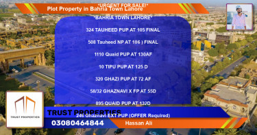 Residential Plot for Sale in Bahria Town, Lahore - (BP-77286)