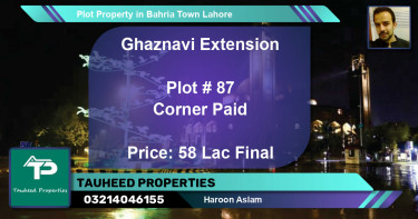 Residential Plot for Sale in Bahria Town, Lahore - (BP-77309)