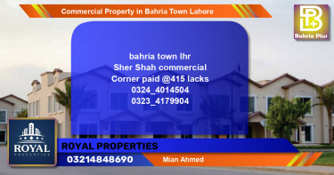 Commercial Property for Sale in Bahria Town, Lahore - (BP-77384)