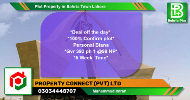 Residential Plot for Sale in Bahria Town, Lahore - (BP-77433)