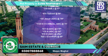 Residential Plot for Sale in Bahria Town, Lahore - (BP-77437)