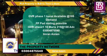 Residential Plot for Sale in Bahria Town, Lahore - (BP-77487)