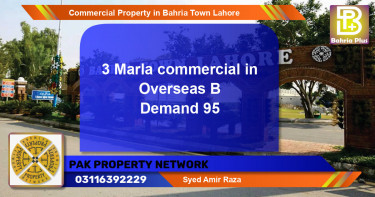Commercial Property for Sale in Bahria Town, Lahore - (BP-77493)