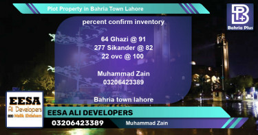 Residential Plot for Sale in Bahria Town, Lahore - (BP-77503)