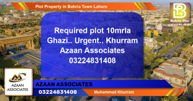 Residential Plot for Sale in Bahria Town, Lahore - (BP-77582)