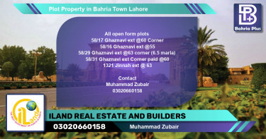 Residential Plot for Sale in Bahria Town, Lahore - (BP-77585)