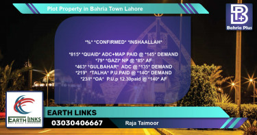 Residential Plot for Sale in Bahria Town, Lahore - (BP-77591)