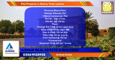 Commercial Plot for Sale in Bahria Town, Lahore - (BP-77596)