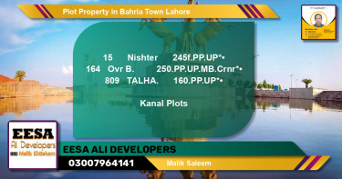 Residential Plot for Sale in Bahria Town, Lahore - (BP-77600)