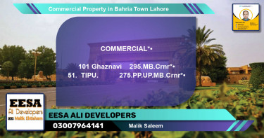 Commercial Property for Sale in Bahria Town, Lahore - (BP-77601)