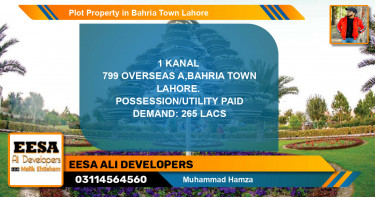 Residential Plot for Sale in Bahria Town, Lahore - (BP-77613)