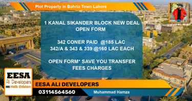 Residential Plot for Sale in Bahria Town, Lahore - (BP-77616)