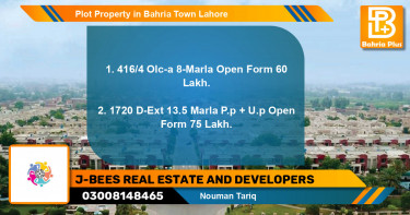 Residential Plot for Sale in Bahria Town, Lahore - (BP-77619)