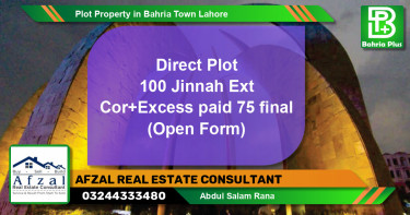 Residential Plot for Sale in Bahria Town, Lahore - (BP-77648)