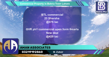 Commercial Property for Sale in Bahria Town, Lahore - (BP-77660)