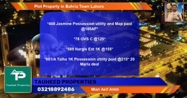 Residential Plot for Sale in Bahria Town, Lahore - (BP-77696)
