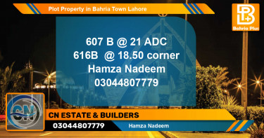 Residential Plot for Sale in Bahria Town, Lahore - (BP-77700)