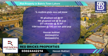 Residential Plot for Sale in Bahria Town, Lahore - (BP-77755)