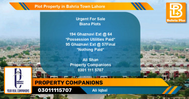 Residential Plot for Sale in Bahria Town, Lahore - (BP-77769)