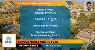 Residential Plot for Sale in Bahria Town, Lahore - (BP-77770)