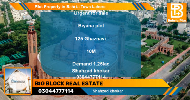 Residential Plot for Sale in Bahria Town, Lahore - (BP-77778)