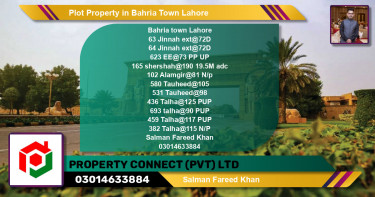 Residential Plot for Sale in Bahria Town, Lahore - (BP-77790)
