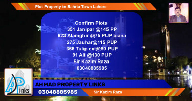 Residential Plot for Sale in Bahria Town, Lahore - (BP-77799)