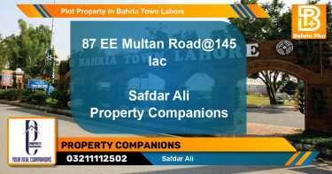 Residential Plot for Sale in Bahria Town, Lahore - (BP-77803)