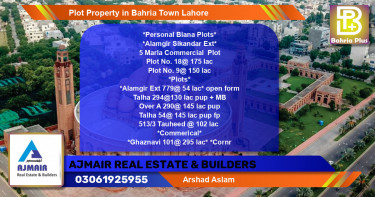 Commercial Plot for Sale in Bahria Town, Lahore - (BP-77820)