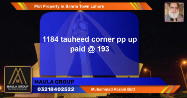 Residential Plot for Sale in Bahria Town, Lahore - (BP-77838)