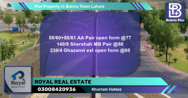 Residential Plot for Sale in Bahria Town, Lahore - (BP-77851)