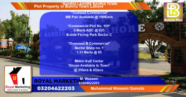 Commercial Plot for Sale in Bahria Town, Lahore - (BP-77866)
