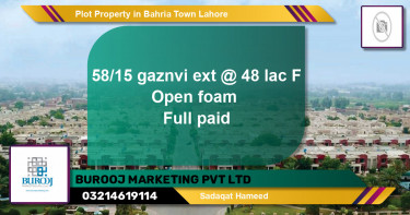 Residential Plot for Sale in Bahria Town, Lahore - (BP-77946)