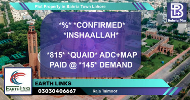 Residential Plot for Sale in Bahria Town, Lahore - (BP-77962)