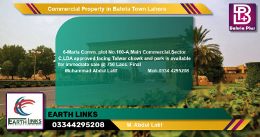 Commercial Property for Sale in Bahria Town, Lahore - (BP-77972)