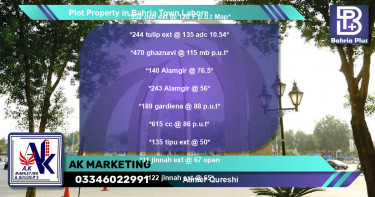 Residential Plot for Sale in Bahria Town, Lahore - (BP-77980)