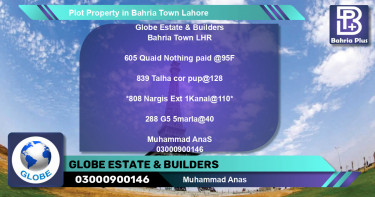 Residential Plot for Sale in Bahria Town, Lahore - (BP-77981)