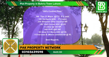 Commercial Plot for Sale in Bahria Town, Lahore - (BP-78005)
