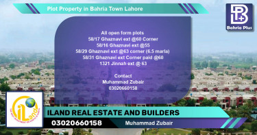 Residential Plot for Sale in Bahria Town, Lahore - (BP-78015)
