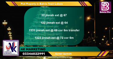 Residential Plot for Sale in Bahria Town, Lahore - (BP-78040)