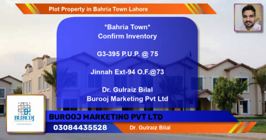 Residential Plot for Sale in Bahria Town, Lahore - (BP-78071)