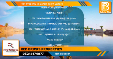 Residential Plot for Sale in Bahria Town, Lahore - (BP-78085)