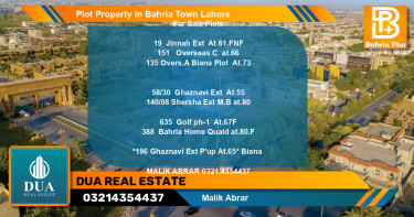 Residential Plot for Sale in Bahria Town, Lahore - (BP-78100)