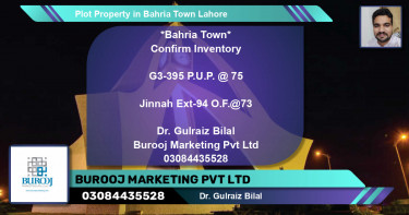 Residential Plot for Sale in Bahria Town, Lahore - (BP-78164)