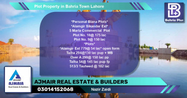 Commercial Plot for Sale in Bahria Town, Lahore - (BP-78209)