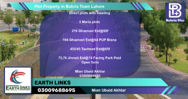 Residential Plot for Sale in Bahria Town, Lahore - (BP-78214)