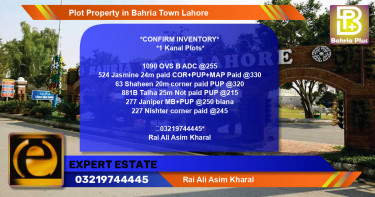 Residential Plot for Sale in Bahria Town, Lahore - (BP-78226)
