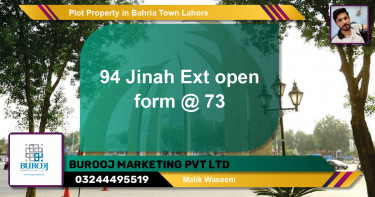 Residential Plot for Sale in Bahria Town, Lahore - (BP-78232)