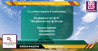 Residential Plot for Sale in Bahria Town, Lahore - (BP-78287)